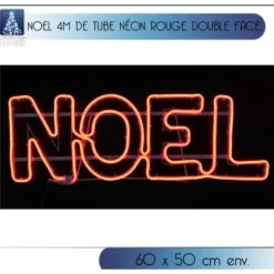 Badaboum Silhouette Noel Lumineux Rouge Double Face New