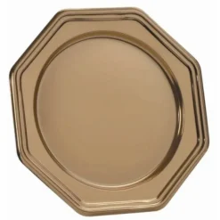 Sous-Assiettes Octogonale R Utilisable Grand Mod Le Or X 3 Theme Eco-Responsable