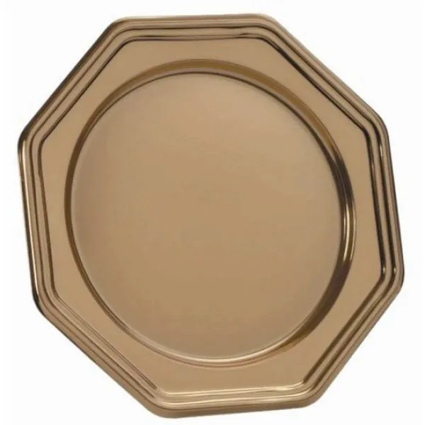 Sous-Assiettes Octogonale R Utilisable Grand Mod Le Or X 3 Theme Eco-Responsable