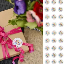 Sale Sticker Joyeux Anniversaire X 50 Pi Ces Theme Joyeux Anniversaire