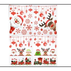 Badaboum Sticker Vitro Statique Personnage Et Frise Boule De Noel Clearance