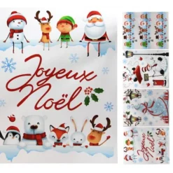Badaboum Sticker Vitro Statique Personnages De Noel Online