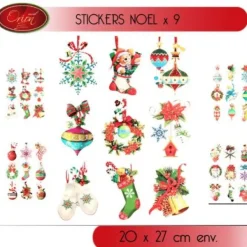 Badaboum Stickers De Noel Paillet S X 9 Pi Ces Clearance