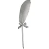 Badaboum Stylo Avec Plume Argent Pour Livre D'Or
