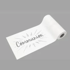 New Sur Chemin De Table Communion Argent Theme Communion