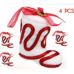 Badaboum Suspension Botte De Noel Pour Sapin De Noel X 4 Pi Ces Outlet