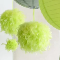 Badaboum Suspension Boule Plume 10 Cm