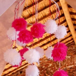 Badaboum Suspension Boule Plume 10 Cm