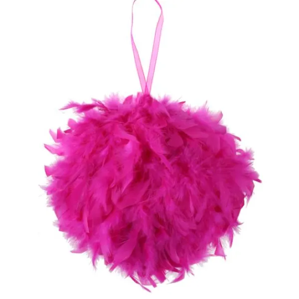 Badaboum Suspension Boule Plume 10 Cm