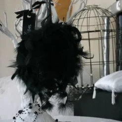 Badaboum Suspension Boule Plume 10 Cm