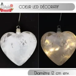 Badaboum Suspension Coeur Led Lumineux