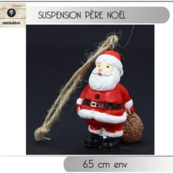 Badaboum Suspension De Noel Bois Pere Noel Sale