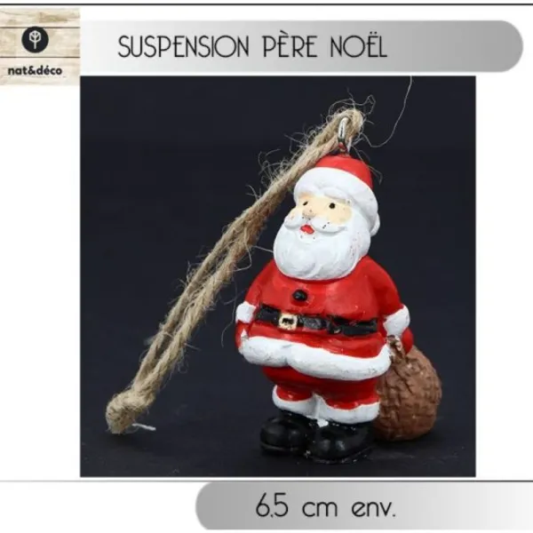 Badaboum Suspension De Noel Bois Pere Noel Sale