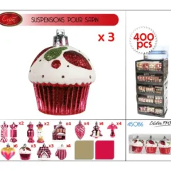 Badaboum Suspension De Sapin Noel Orion Or X 4 Pi Ces Hot