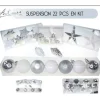 Badaboum Suspension Pour Sapin De Noel Blanc Argent X 22 Pi Ces Clearance
