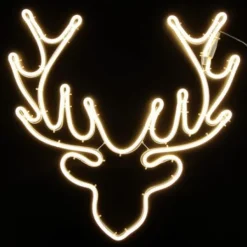 Badaboum T Te De Renne Tube Lumineux Neon Blanc Chaud Online