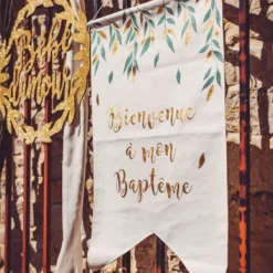 Clearance Tenture Lin Bienvenue A Mon Bapt Me Theme Bapteme