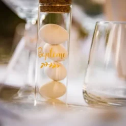 Outlet Tube A Essai Bapt Me En Verre Or 10Cm Theme Bapteme