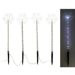 Badaboum Tube Digital Lumineux Blanc A Planter X 4 New