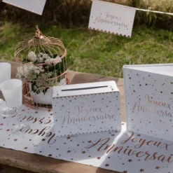 Sale Urne Joyeux Anniversaire M Tallis Rose Gold Theme Joyeux Anniversaire