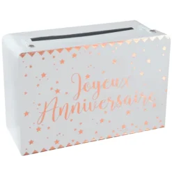 Sale Urne Joyeux Anniversaire M Tallis Rose Gold Theme Joyeux Anniversaire