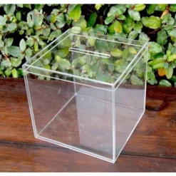 Outlet Urne Mariage En Plexi Transparente 25Cm Theme Communion