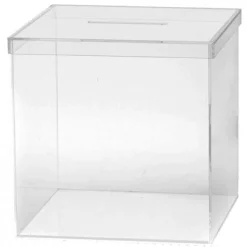 Outlet Urne Mariage En Plexi Transparente 25Cm Theme Communion