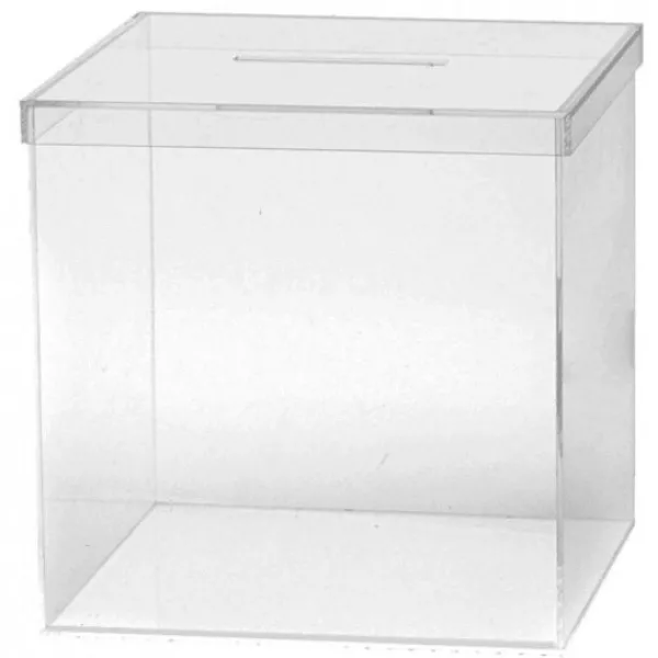 Outlet Urne Mariage En Plexi Transparente 25Cm Theme Communion