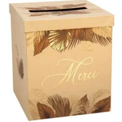 Badaboum Urne Mariage Merci Palmier