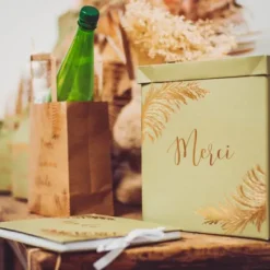 Badaboum Urne Mariage Theme Pampa