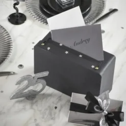 Urne Mariage Valise Ardoise Noire Theme Cinema