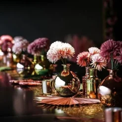 Badaboum Vase Boule En Verre Or M Tallis New