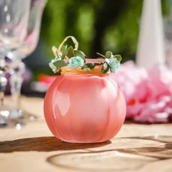 Badaboum Vase Bucolique Rose 8Cm Avec Raphia Hot