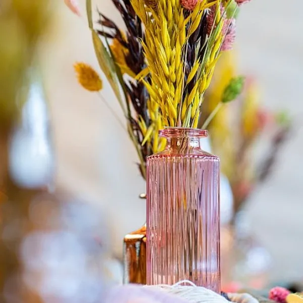 Badaboum Vase En Verre Heloise Vieux Rose Clearance