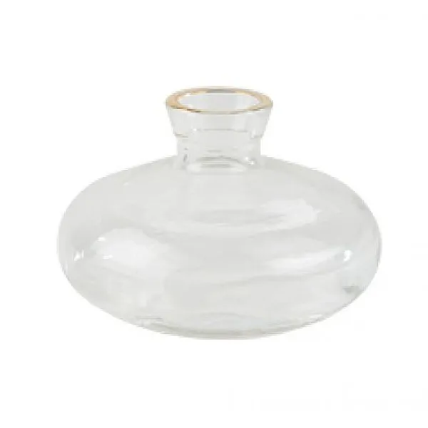 Badaboum Vase En Verre L Onie Liser Or