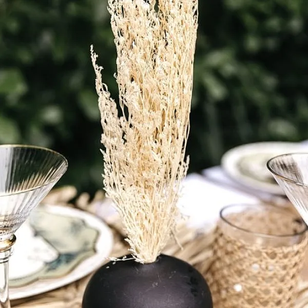 Badaboum Vase Mariage En C Ramique Histor Noir 9 X 11.5 Cm Discount