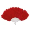 Badaboum Ventail Plumes Rouge 43 Cm