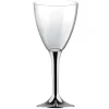 Badaboum Verre A Vin Plastique Argent Chrome X 20 Pi Ces