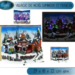 Badaboum Village De Noel Lumineux Dans Un Livre Online