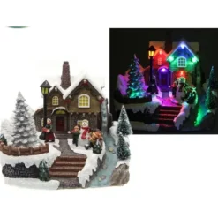 Badaboum Village De Noel Musical Avec Sapin Anim Outlet