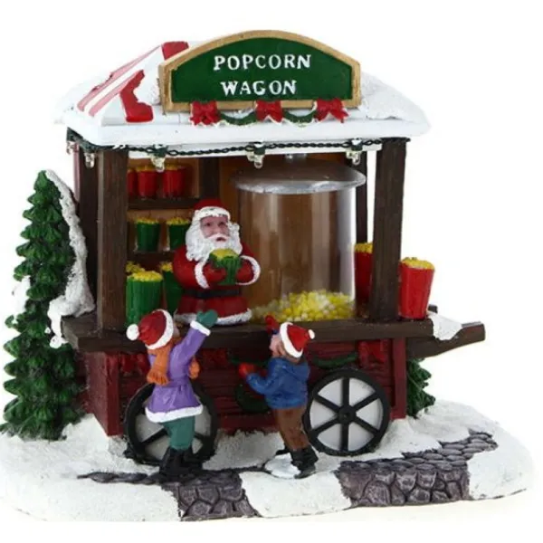 Badaboum Village De Noel Roulotte Et Marchand Pop Corn New